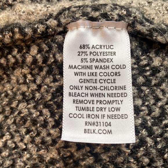 Black and Tan Cardigan - Picture 7 of 9